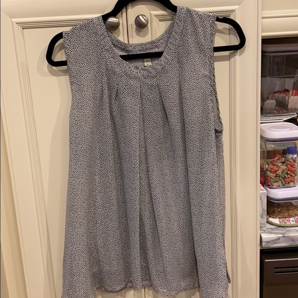 Dressy Black and white tank top